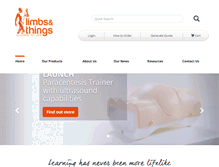 Tablet Screenshot of limbsandthings.com